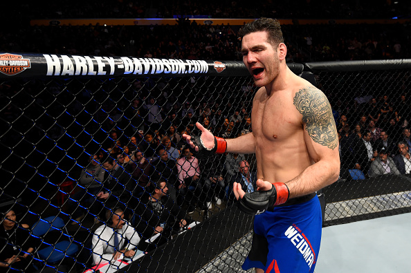 Weidman controversially lost to Mousasi (Photo: Josh Hedges/UFC)