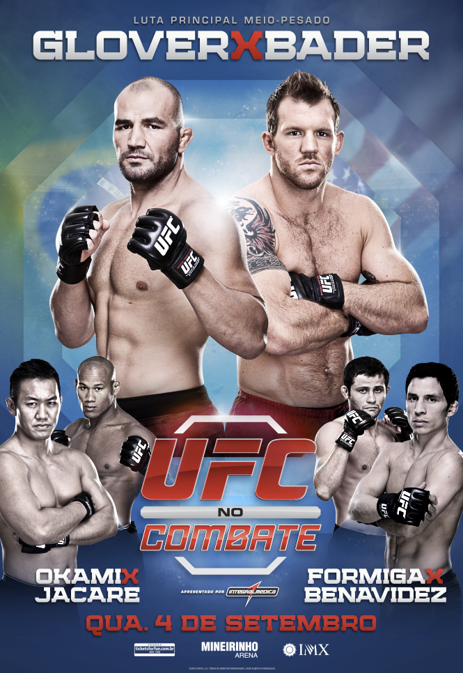 Divulgado o pôster oficial do UFC No Combate 3 Glover vs Bader SUPER