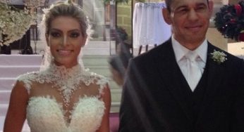 Rogério Minotouro se casa com ex-miss em Santa Catarina