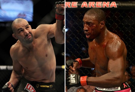 Glover (esq.) e Davis (dir.) irão duelar no UFC 179, no Rio. Foto: Produção Super Lutas (UFC/Divulgação)