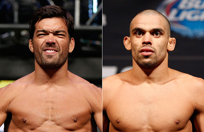 Lyoto (esq.) e Barão (dir.) são as principais estrelas do UFC Barueri. Foto: Produção MMA Press (Divulgação/UFC)