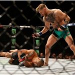 McGregor nocauteou Aldo no UFC 194, em dezembro de 2015. Foto: Josh Hedges/UFC