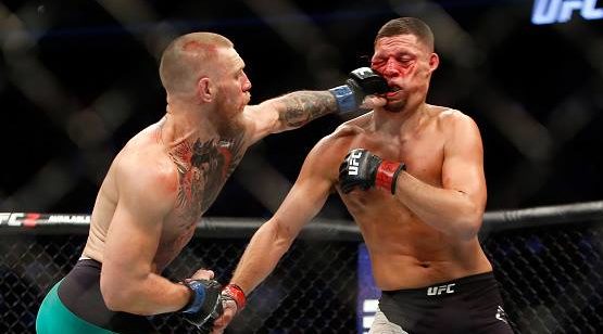 McGregor e Diaz travaram duelo épico em Las Vegas (EUA). Foto: Divulgação/UFC