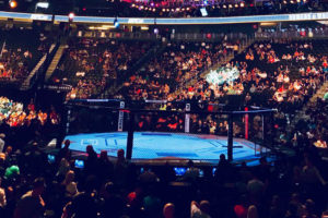 Siga os resultados do UFC 296 AO VIVO e em TEMPO REAL. Foto: Reprodução / Twitter / T-Mobile Arena