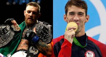 Após superluta, McGregor é ‘desafiado’ por Michael Phelps