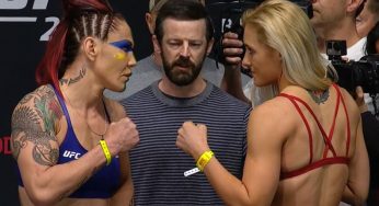 UFC 222: Com rosto pintado com as cores do Brasil, Cyborg bate o peso e encara Kunitskaya