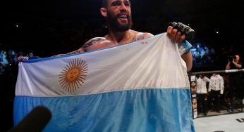Santiago Ponzinibbio desafia Rafael dos Anjos para luta no UFC: ‘Quero bater nele tem tempo’