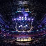 Octógono montado para evento do UFC. Foto: Reprodução/Instagram @ufc
