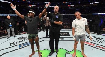 Sheymon Moraes sofre knockdown no fim e perde para nigeriano no UFC Filadélfia