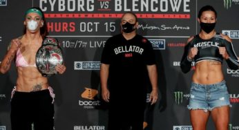 Lenda do MMA, Cyborg defende cinturão conta Arlene Blencowe nesta quinta-feira, no Bellator 249