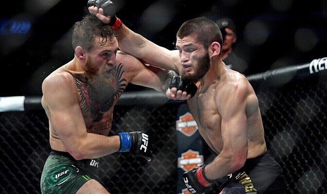 C. McGregor (esq.) foi derrotado por K. Nurmagomedov (dir.) no UFC 229. Foto: Reprodução/Instagram