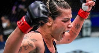 Luana Pinheiro wins by disqualification after receiving illegal kick at UFC Las Vegas 25