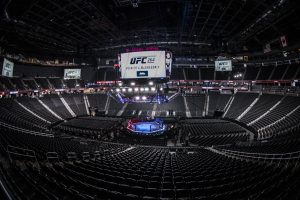 Arena montada para o UFC 276. Foto: Reprodução/Instagram