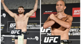 Glover Teixeira e Jan Blachowicz batem peso e confirmam disputa de cinturão no UFC 267