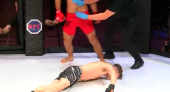 Vídeo: lutador é nocauteado brutalmente após tentar enganar rival com ‘toque de luvas falso’