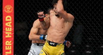 Com cotovelada giratória certeira, Ricardo Carcacinha aplica nocaute brutal no UFC Austin