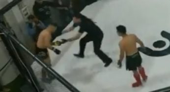 VÍDEO: Árbitro é preciso, tem boa atuação e evita que lutador caia no cage após ser nocauteado