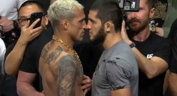 VÍDEO: Do Bronx e Makhachev protagonizam encarada tensa no último encontro antes do UFC 280