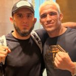 I. Makhachev posa ao lado de C. Do Bronx após o UFC 280. Foto: Reprodução/Instagram