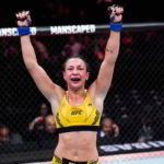 Amanda Ribas em vitória sobre Vivi Araújo no UFC 285 (Foto: Instagram/UFC)