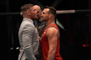 Conor McGregor and Michael Chandler face off on TUF (Photo: Twitter/TheNotoriusMMA)