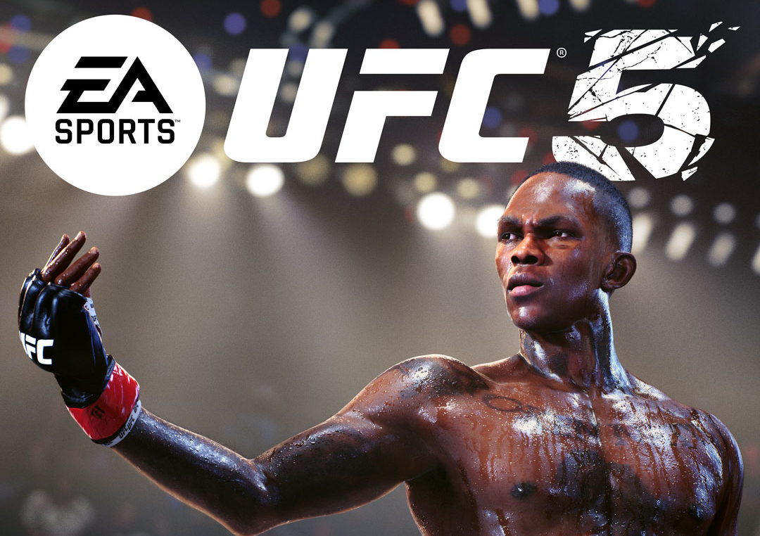 Israel Adesanya em jogo da EA Sports UFC 5. Foto: Reprodução/Twitter/@easportsufc