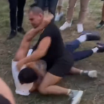 VÍDEO Briga entre fisiculturista e lutador de MMA termina em sangue na Turquia. Foto: Reprodução/Twitter