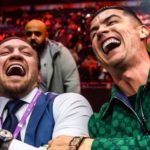 O encontro entre McGregor e Cristiano Ronaldo Foto: Reprodução/Instagram/@cristiano