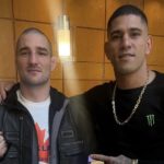 Alex Poatan posa ao lado de Sean Strickland antes do UFC 297. Foto: Reprodução/Instagram