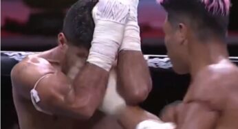 IMAGEM FORTE: Lutador tem nariz ‘destruído’ depois de golpe avassalador em luta de Muay Thai