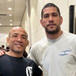 Chama! Alex Poatan e José Aldo se encontram em momento emocionante após o UFC 301. Foto: Reprodução/Instagram/@alexpereiraufc