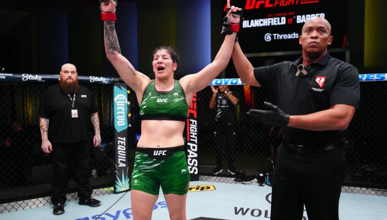 Mon Logo Ketlen Vieira Domina Vencedora Do TUF E Se Aproxima Do Ketlen Vieira Em Vitoria No UFC Vegas 107. Foto Reproducao Twitter UFC 